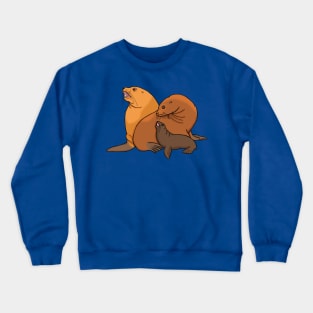 Sea Lion Family Crewneck Sweatshirt